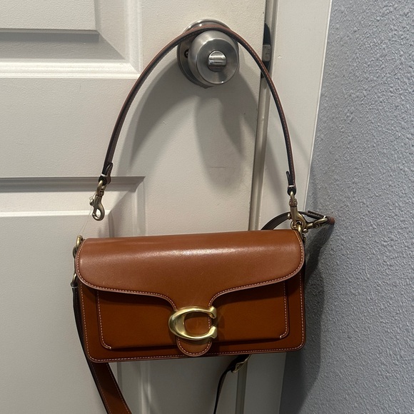 Coach Handbags - Coach Brown Leather Crossbody with Gold Hardware